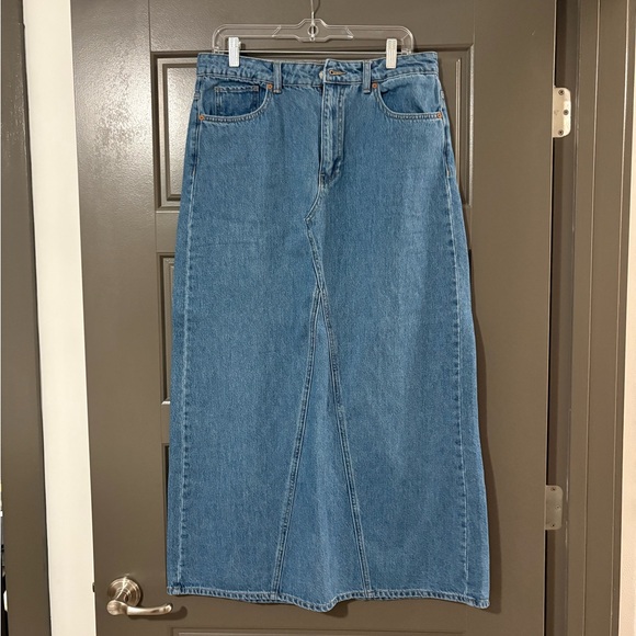 Mango Long Denim Skirt - Picture 3 of 5